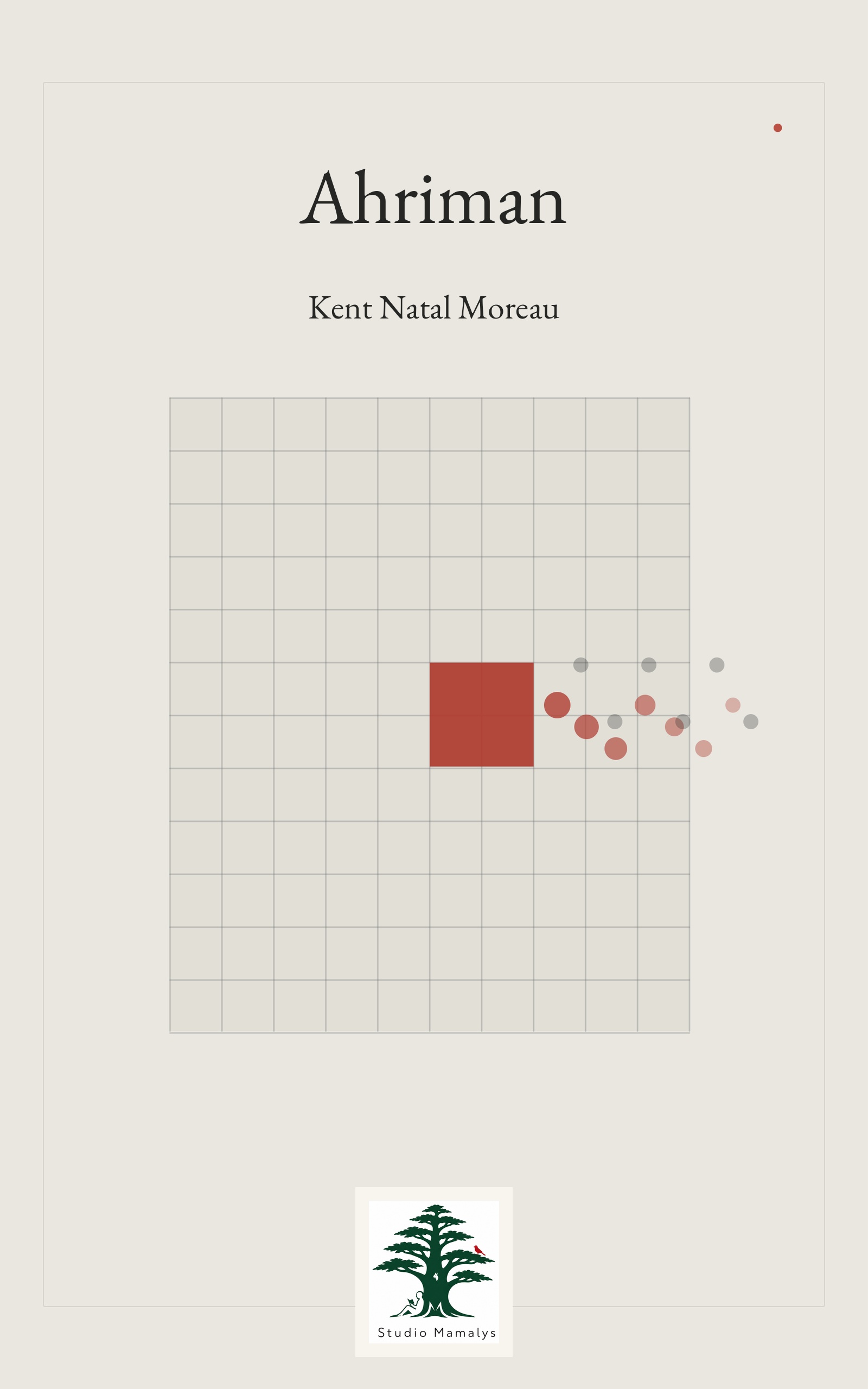 Ahriman by Kent Natal Moreau, book cover