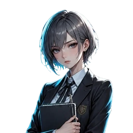 Rhea, holding her notes