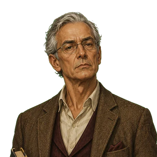 Portrait of Professor Halden from Growth and Dust