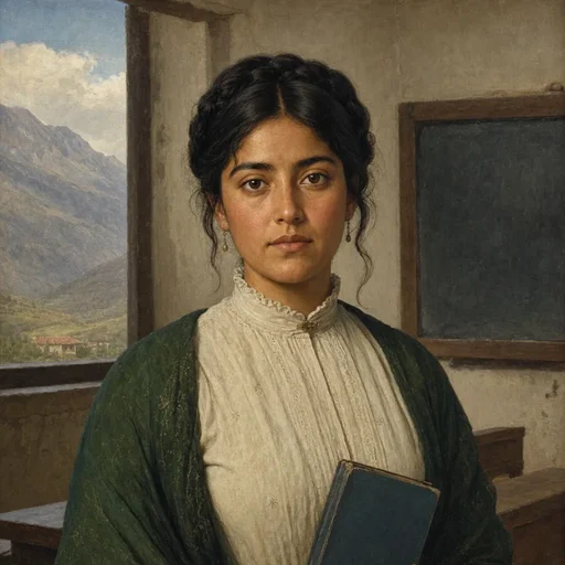 Portrait of Lucía Paredes from La República Bendita