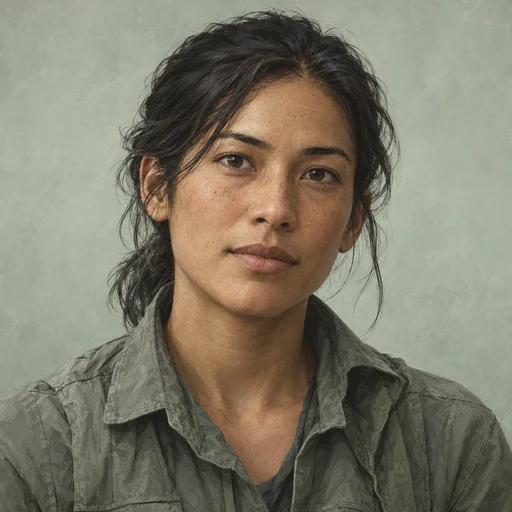 Imagined portrait of Arin Kambara, a correspondent in Vox Residua